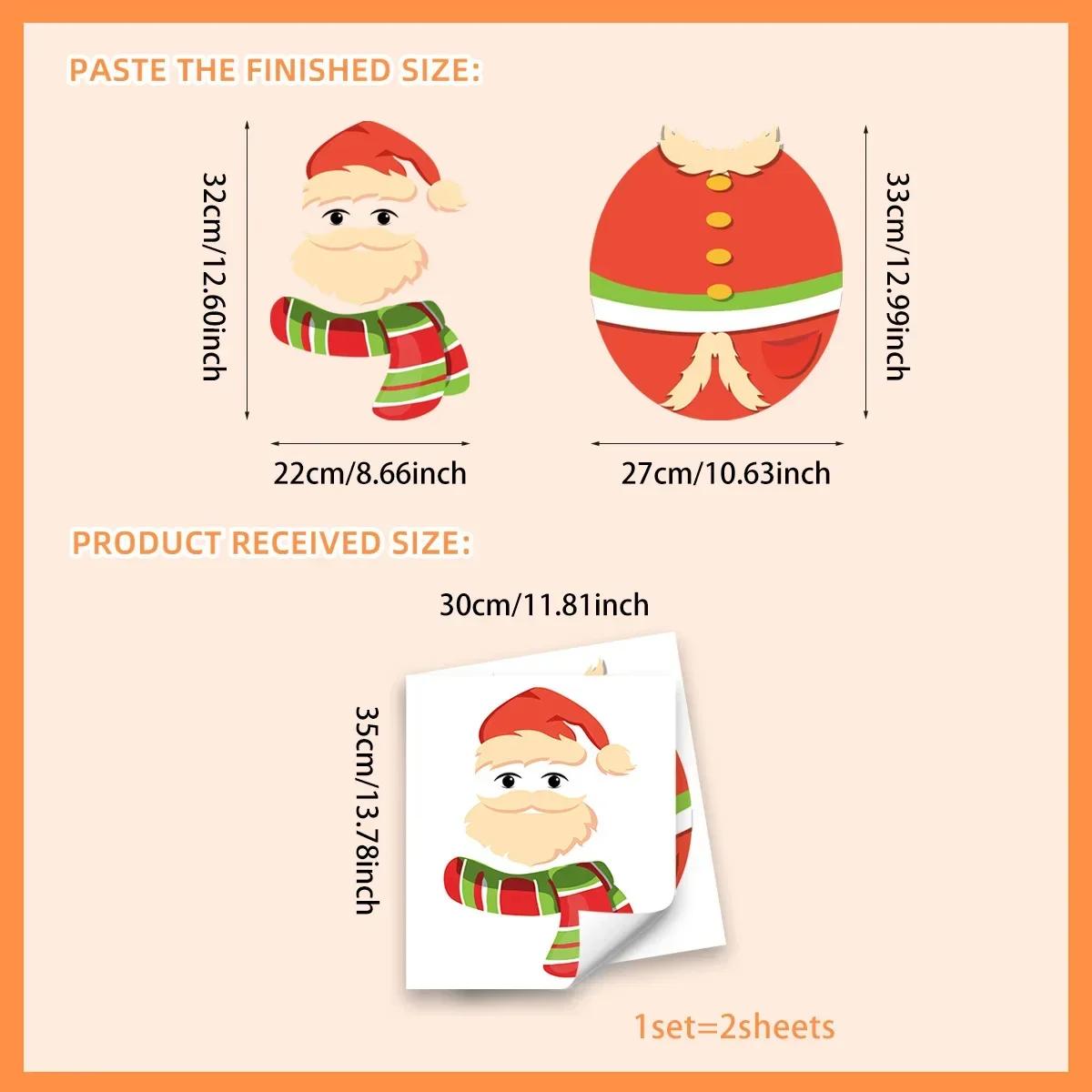 

Мультяшная креативная рождественская наклейка на унитаз, подходящее украшение, украшение для туалета в ванной комнате, красивая наклейка на стену