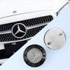 WTPEU1 C200 E200 New 2025 For Mercedes Benz 57mm ABS Car Flat Hood Emblem Sticker Front Badge Logo For Mercedes Benz W253 X253 X205 GLC