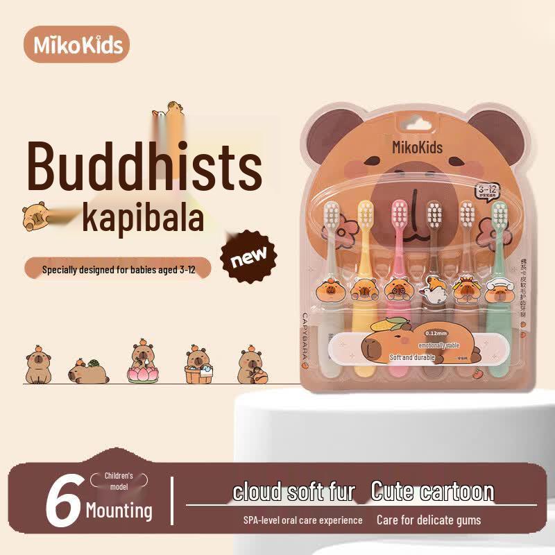 Miker Kids Soft Bristle Toothbrush 6-Pack