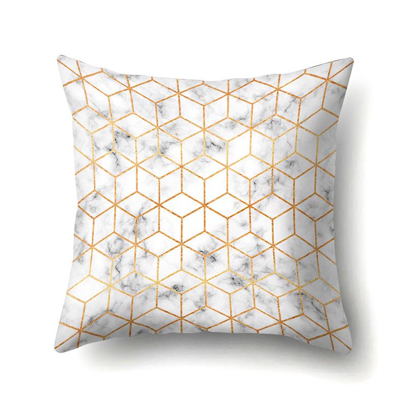 Ins Creative NATO Style Geometric Polyester Pillow Case Car Decoration Home Printed Waist Cushion Pillow Case Pillow Case