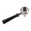 58mm Portafilter Stainless Steel Coffee Tea Portafilter Holder Single Spout Brewing Coffee Filter Wooden Handle Coffee Accessories