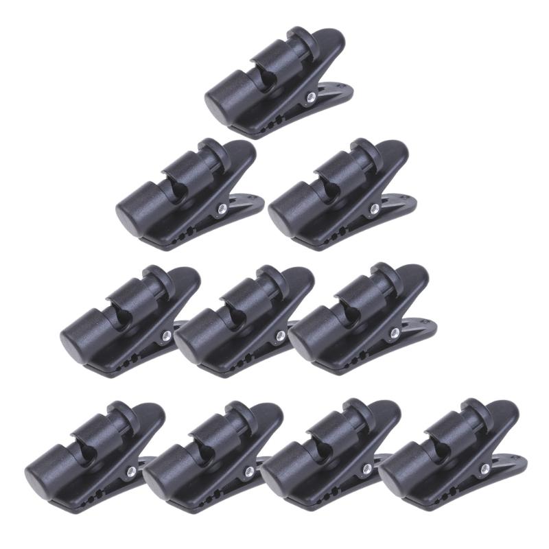 Long Last ABS Material Solid Clip Black Headphones Wire Clip for Managing Earphone Wire User Friendly Cord Holder