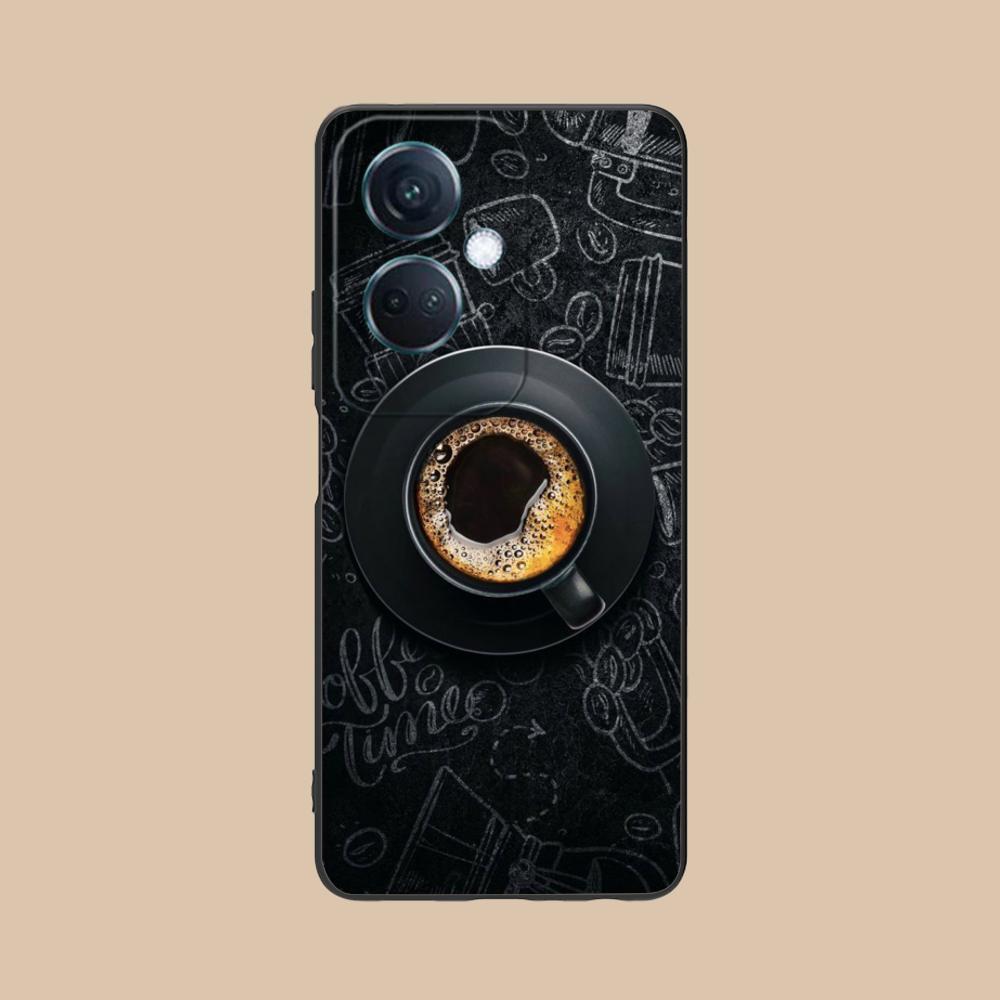 Coffee Beans Matte TPU Mobile Phone Case for OPPO Reno 14 13 12 11 10 9 8 7 6 5 F T Pro 5G Colorful Printing Cover