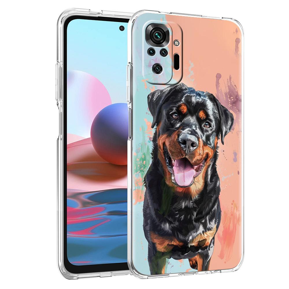 Phone Case For Xiaomi Redmi Note 15 14 5G 13 12 10 11 Pro Plus 4G 14C 13C 12C Soft TPU Cover Rottweiler Dog