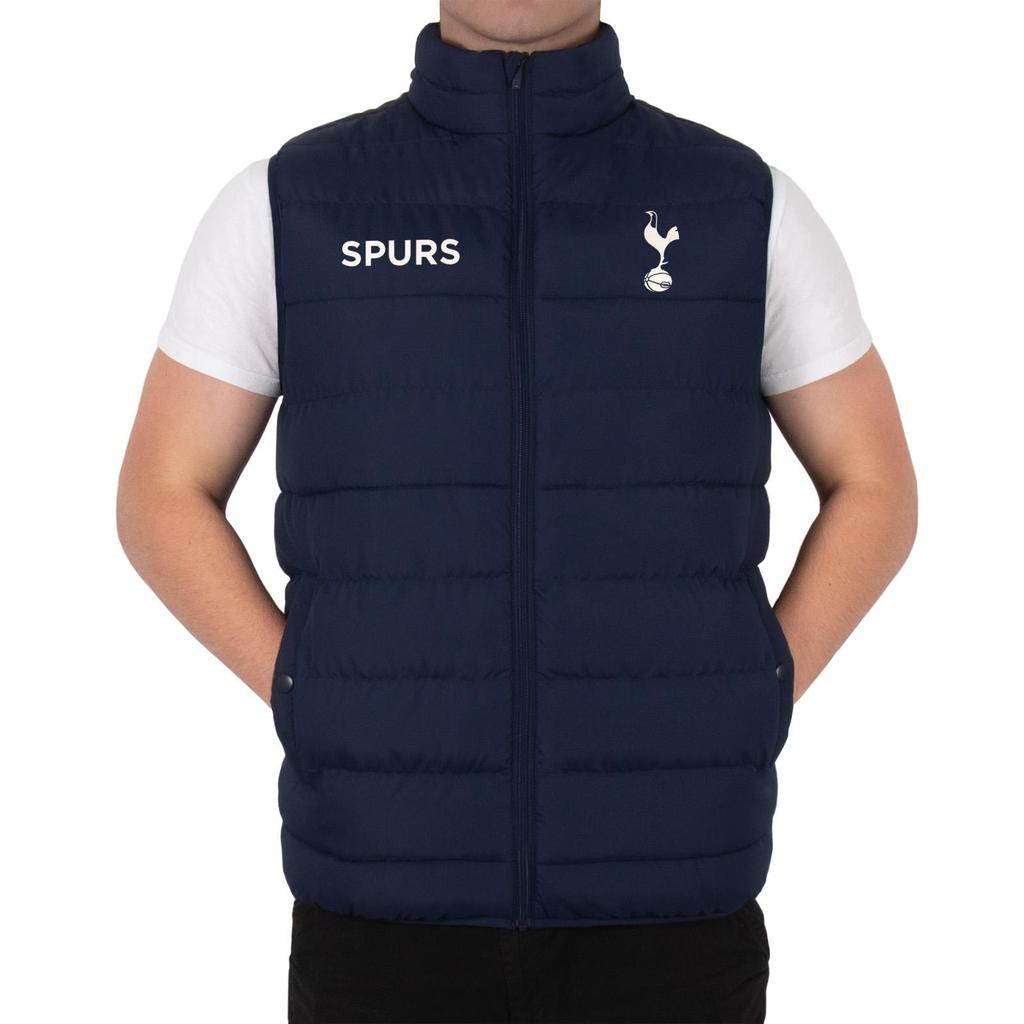 Tottenham Hotspur FC Mens Quilted Padded Gilet