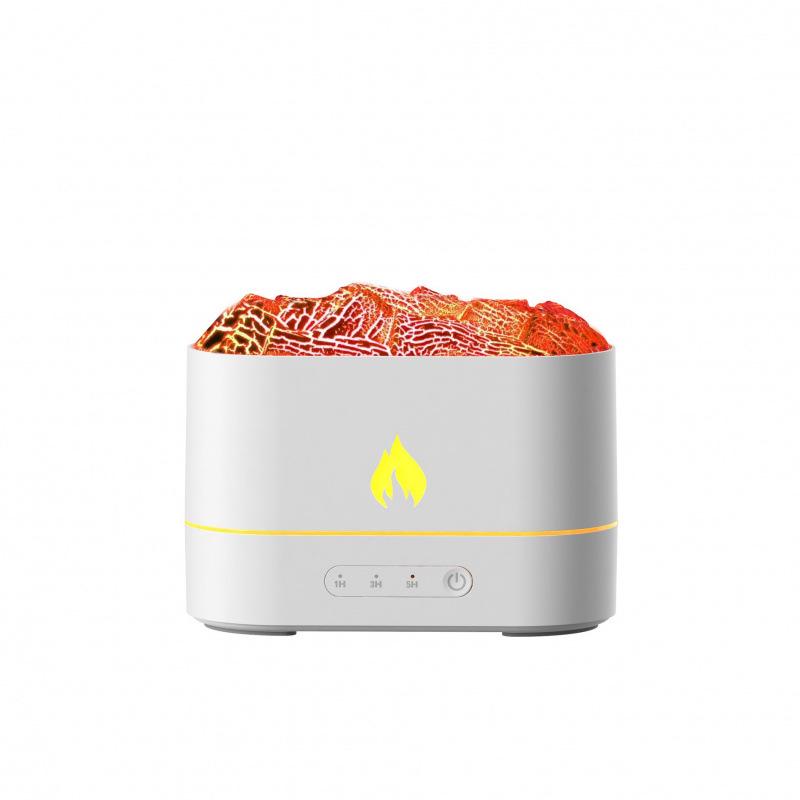 Southeast Asia Smart Aroma Diffuser: Seven-Color Desktop Humidifier with Flame Simulation and Automatic Spray