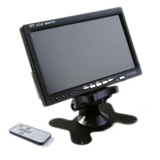 TFT LCD Car Monitor with Cordless Rearview Widescreen Backup Video Stand for Large and Campers 7-inch Camera, Display, Included, Vehicles, Trucks,