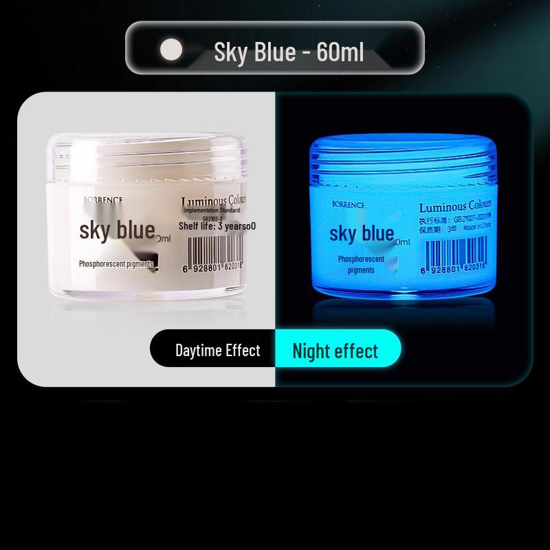 Glow-in-the-Dark Fluorescent Pigment Set for Kids - Perfect for DIY Clothes, Shoes, Plaster Dolls, and Hand-Painted Crafts!