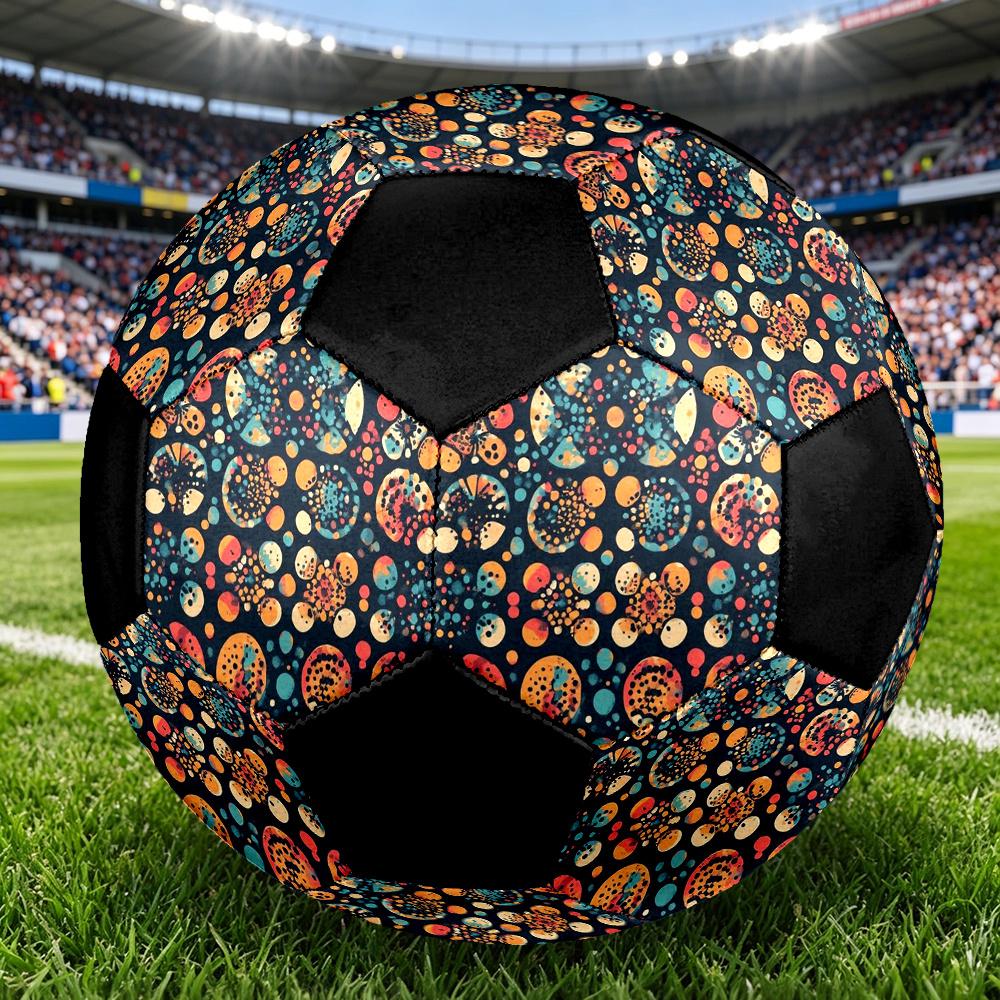 1pc Abstract Colorful Outdoor Sports Football, Size 5, Comfortable And Durable Feel,Gift yy18
