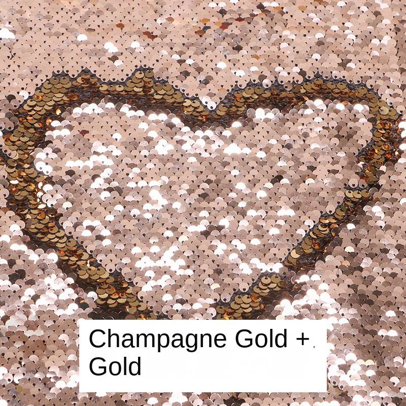 Tessuto Paillettes Bicolore Creativo per Abbigliamento Parete Graffiti Sfondo Tessuto Materiale da Cucito Fai da Te per Designer Vendita all'Ingrosso