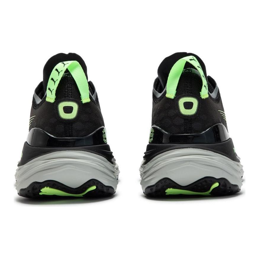 Puma Foreverrun Nitro Round Toe Durable Mid-Top Casual Running Shoes Men Sneakers Black Green 377757-12