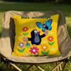Character LLittle Mole Cushion Cover Soft Reversible  Durable Pillow Cover  MultiScene Use for Home  Car Daily Comfort
