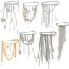 Metal Chain Fringed Pin Brooch, Design Gravel Rivet Pants Anklet Chain Shortened Decoration