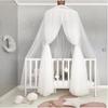 Round Dome Mosquito Net Bed Canopy Curtains for Baby Bedroom Decoration, Elegant Play Tent Netting for Kids Child Bedding