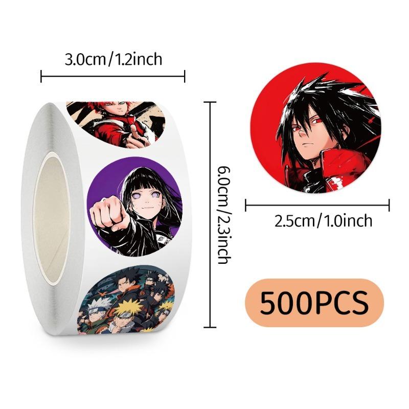 500pcs Narutos Sealing Stickers Guko Cute Cartoon Anime Stickers Round Diy Decor Album Diary Label Graffiti Sticker Toys