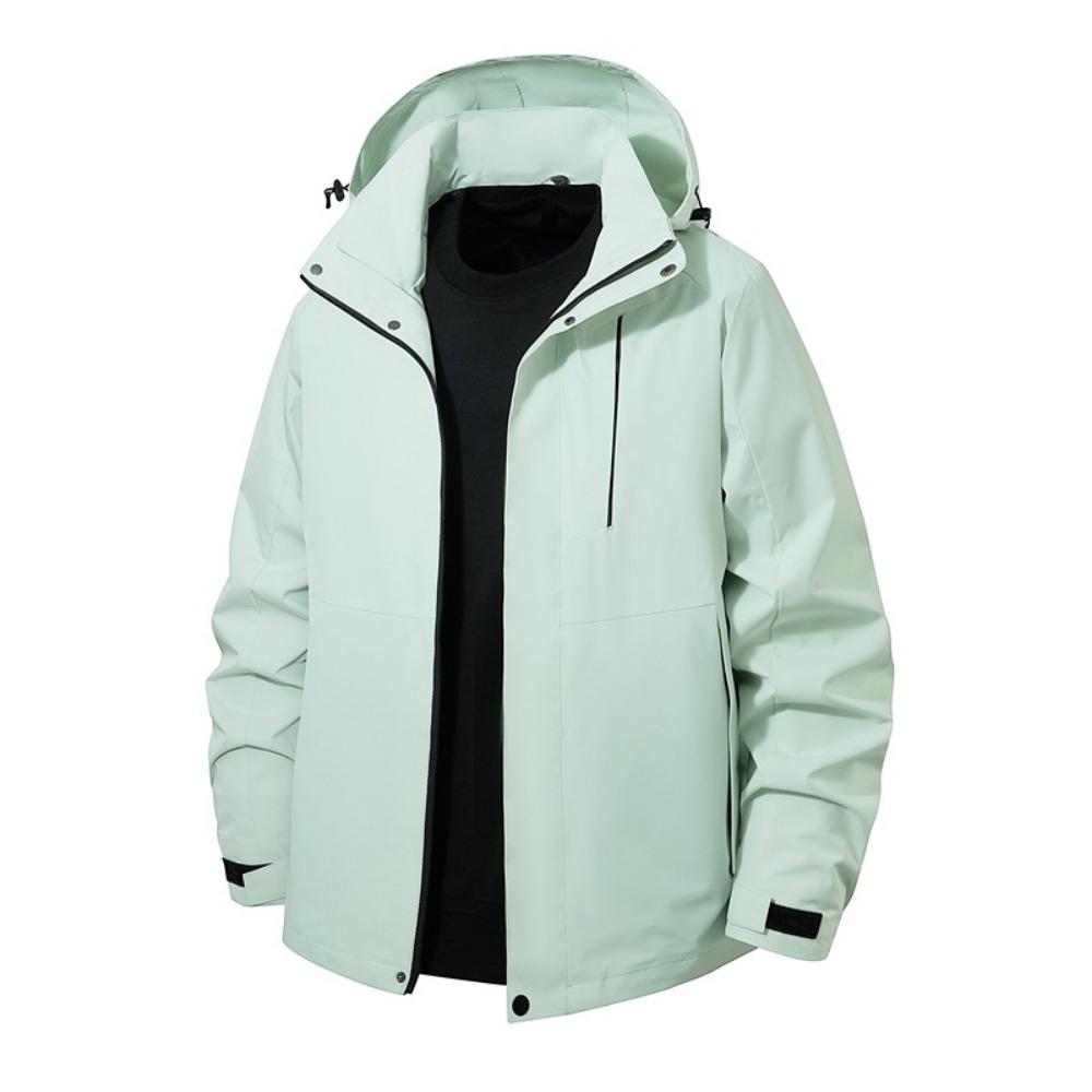 

Ветрозащитная и износостойкая высококачественная новая весенне-осенняя куртка 2025 для пары, повседневная куртка с капюшоном, мужская шапка для улицы 2XL Female