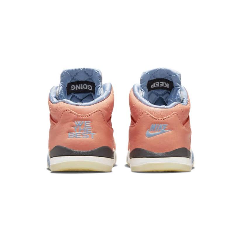 DJ Khaled x Air Jordan Jordan 5 Retro TD We The Best - Crimson Bliss Baby Sneakers Orange Leche-Blue Sail DV4981-641