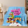 3D P-Pocoyo Elly Pato Cartoon Flannel Blanket Soft Warm Throw Blanket for Bed Bedroom Room Living Room Travel Picnic Kid Gift