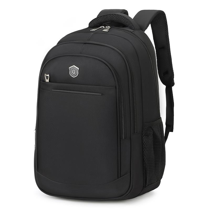 

Simple Style Backpack Student Schoolbag Large Capacity Wear Resistant Travel Bag