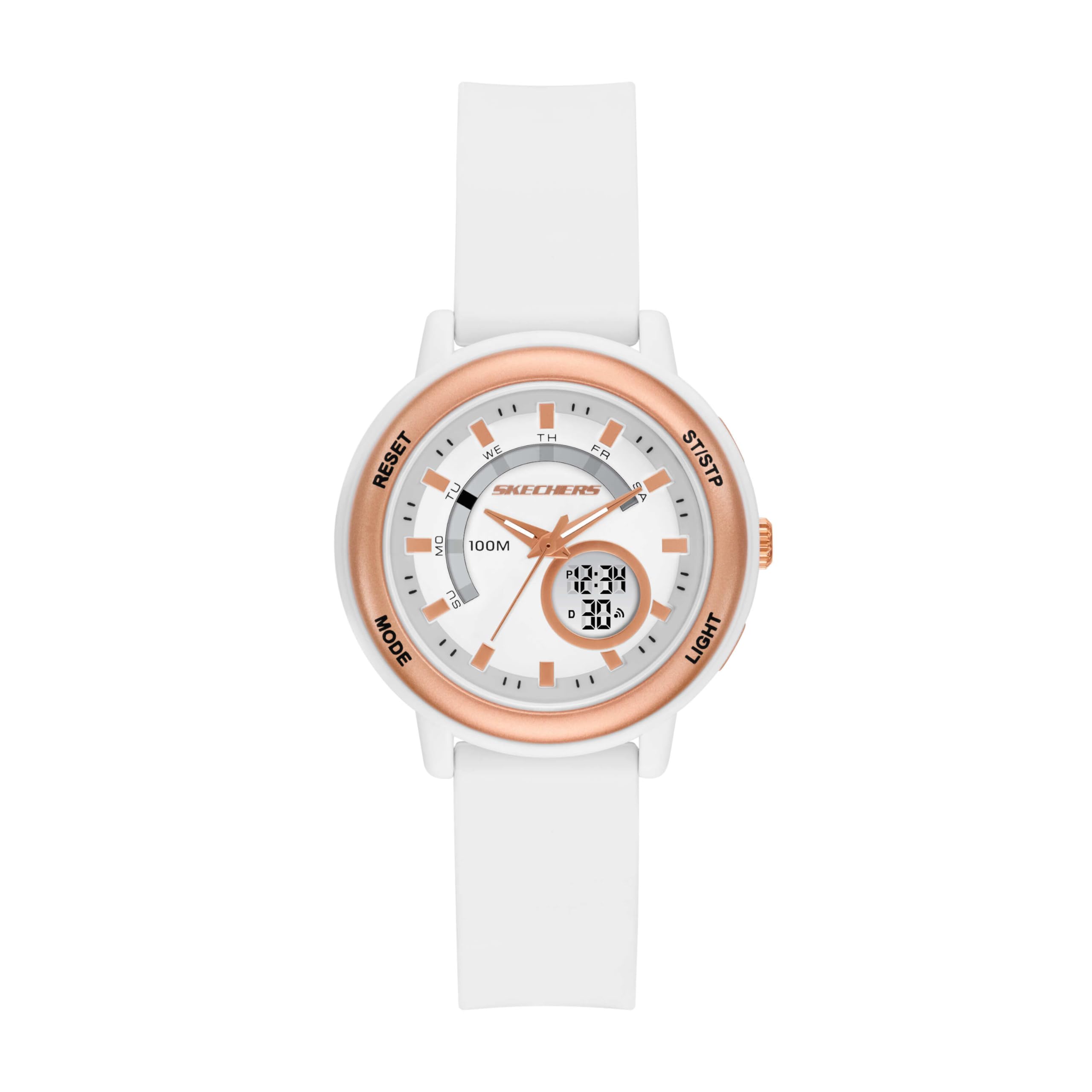 Skechers SALERNO SR6327 White Women s Watch, белый