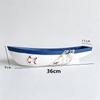Nordic Vintage Wooden Boat Model Handmade Craft Ship Home Decor Living Room Table Centerpiece Creative Gift Room Decoration