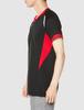 Volleyball Spielshirt, Kurzarm, Feuchtigkeitsableitend, Schnelltrocknend, Für Jugendliche erhältlich, V2MA2112, Unisex, Schwarz x Chinesisches Rot x Weiß, Größe L
