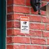 Eye-Catching 18x12CM Camera Warning Sign - Surveillance Monitor Wall Decal