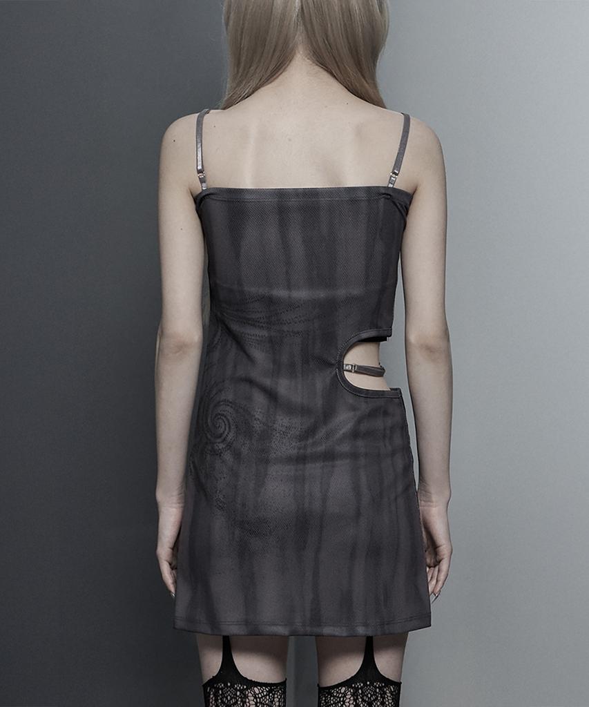 Etosome Side Cut-Out Mini One-Piece (Brown)