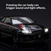 1:24 Scale GTR Sports Car Model Toy Music Light Pull Back Shock Absorption Miniature Supercar Models Toys for Children's Gifts
