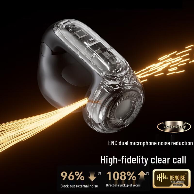 Philips TAT4459 Open-Ear Ear-Clip Bone Conduction Concept Sports Bluetooth Headphones