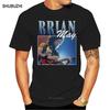 Herren T-Shirt VINTAGE BRIAN MAY T-SHIRT Damen T-Shirt Herren Baumwoll-T-Shirt Sommer Marken-T-Shirt Europäische Größe