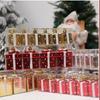 DIY Crafts Painted Christmas Gift Plastic New Year Christmas Tree Ornament Pendant Hanging Ornament