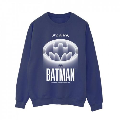 DC Comics Womens/Ladies The Flash Batman White Logo Sweatshirt