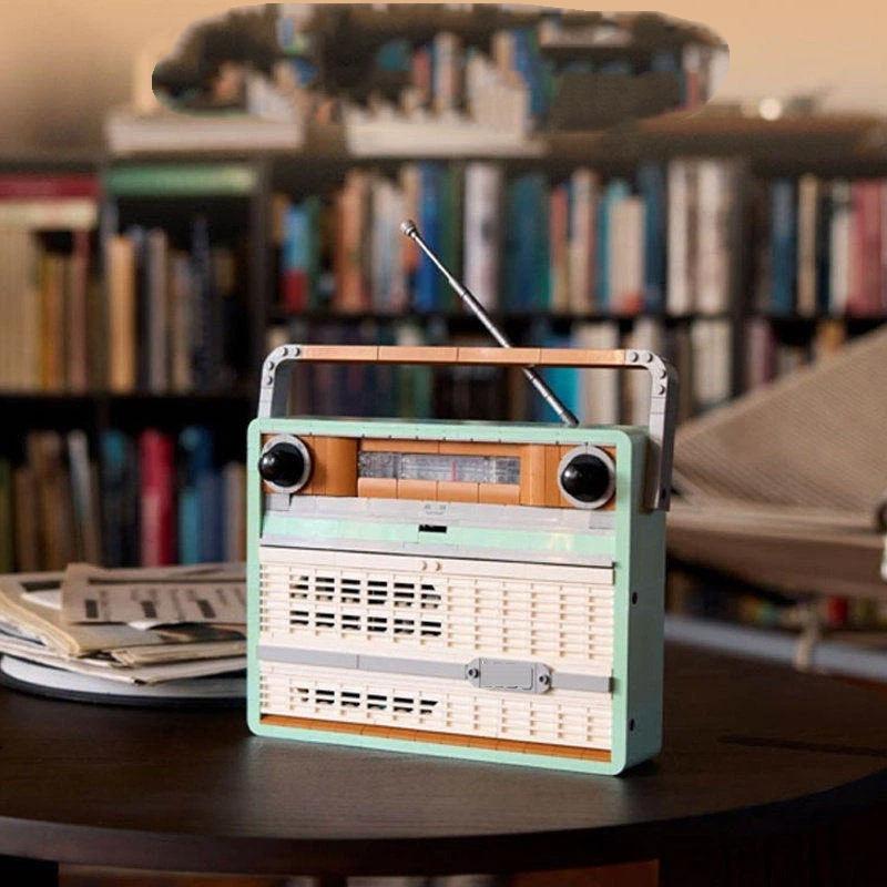 Creative ICONS Modelo de Radio Retro para Niño Juguete Educativo de Ensamblaje Bloques de Construcción de Partículas Pequeñas