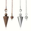 Metal Cone Pendulum for Dowsing Reiki Healing Divination Spiritual Pendulum Tool
