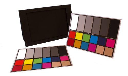 DGK Color Tools DKC-Pro 5" X 7" White Balance and Color Calibration Charts, Set of 2, 12% and 18% Gray - Professional Quality - Includes Frame Stand a