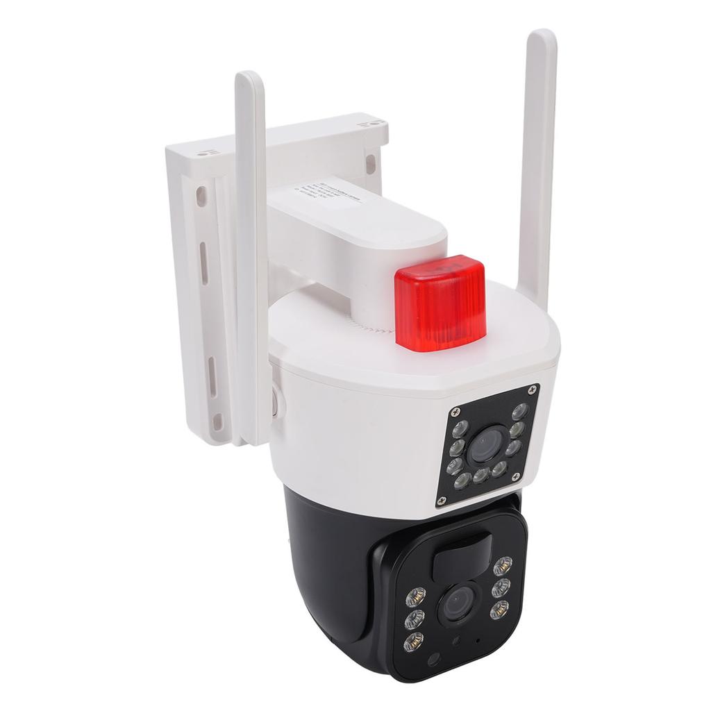 Solar Security Camera Wireless Outdoor WiFi System 3MP Double Lens Motion Detection 2 Way Talk