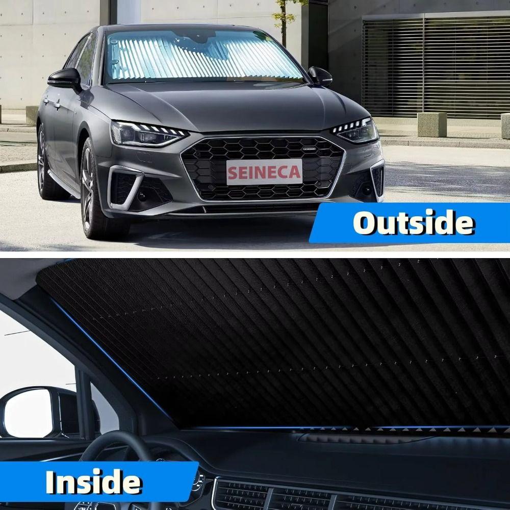 Retractable Set Car Sunshade Foldable Design Windshield Sun Shade Sun Visor Covers Rear Window