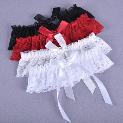 New Wedding Lace Floral Choker Bow knot Leg Garter Belt Suspender Strap One Size