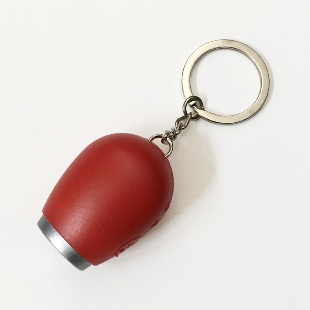 Plastic Electronic Clock Key Chain Digital Display LED Projection Clock Commuting красный