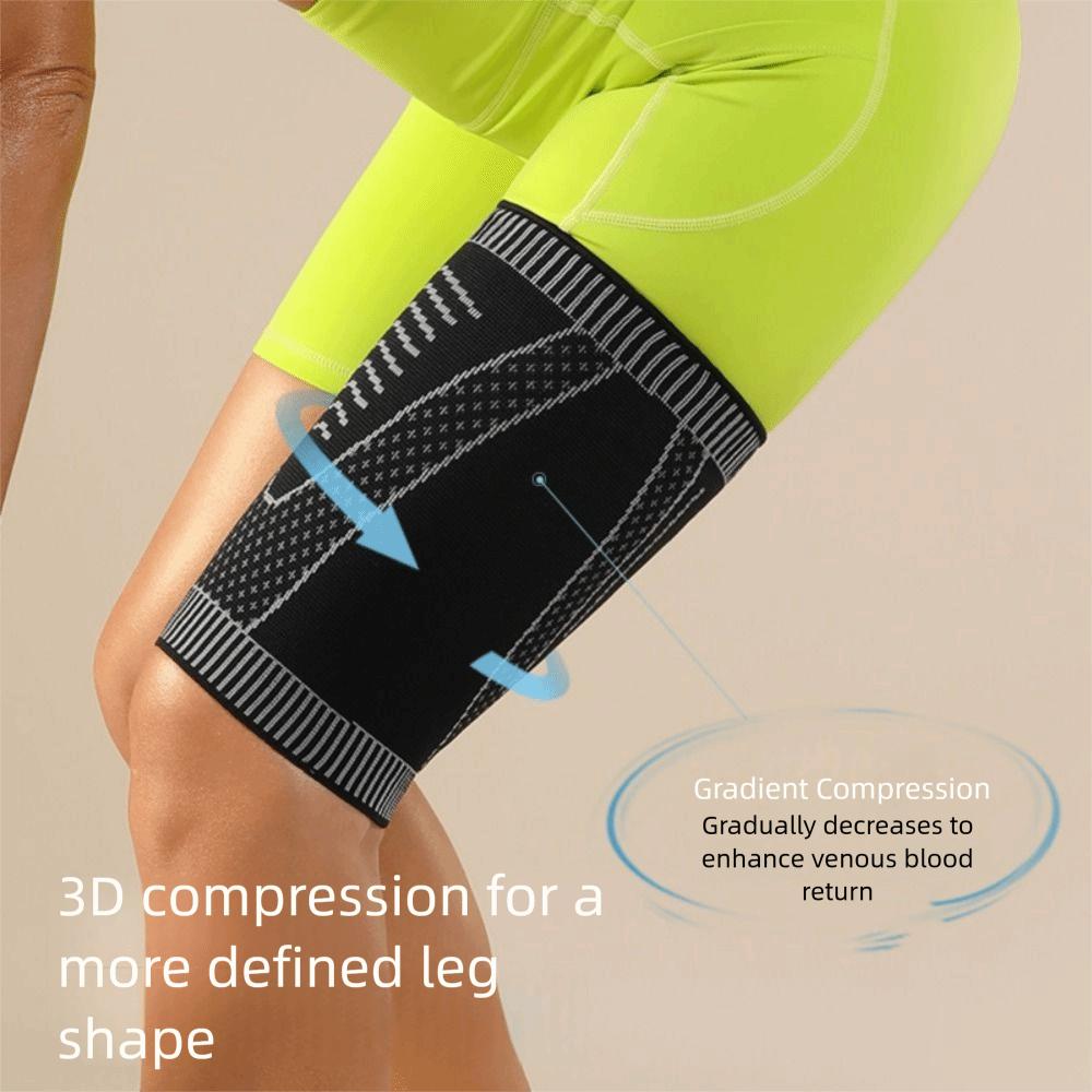 Breathable Thigh Compression Sleeve Elasticity Sports Sock Sleeves Compression Leg Sleeves  Yoga