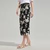 Women's Summer Verdant Floral Midi Skirt