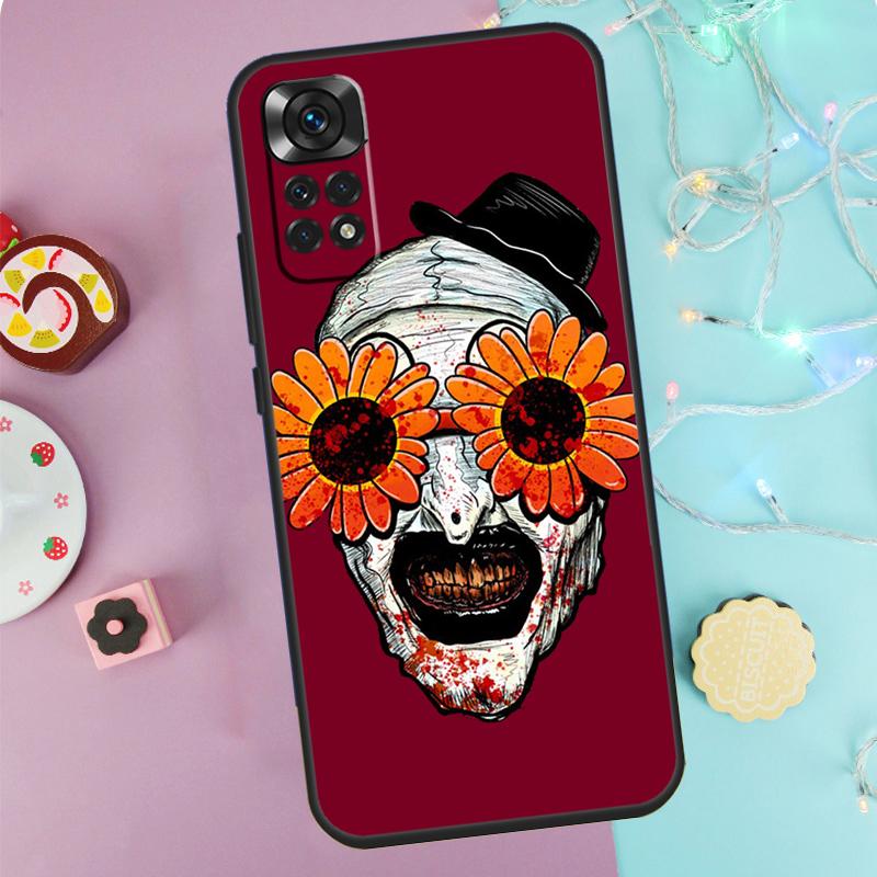 Horror Movie Terrifier Case For Xiaomi Redmi Note 14 Pro 9 10 11 12 13 9S 10S 11S 12S Redmi 14C 10C 12C 13C Cover