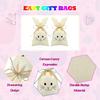 18PCS Easter Bunny Candy Gift Bags | Reusable Burlap Rabbit Bags with Twine, Perfect for Easter, Birthday