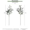 Artificial Olive Branch with Fruits, Realistic Greenery Leaves for Photography Props, Wedding Home Table Decor, Centerpiece Back