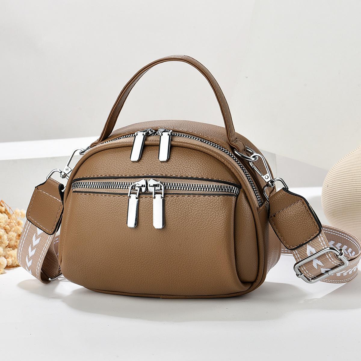 

Новая однотонная большая вместительная сумка, простая фактурная сумка через плечо, изысканная и маленькая сумочка. 19*10*16