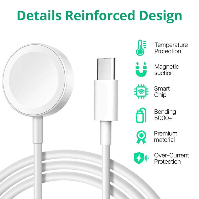 Magnetic Charger For IWatch Charging Cable Portable Magnetic Wireless Charging For IWatch Series Ultra/8/7/6/SE/SE2/5/4/3/2