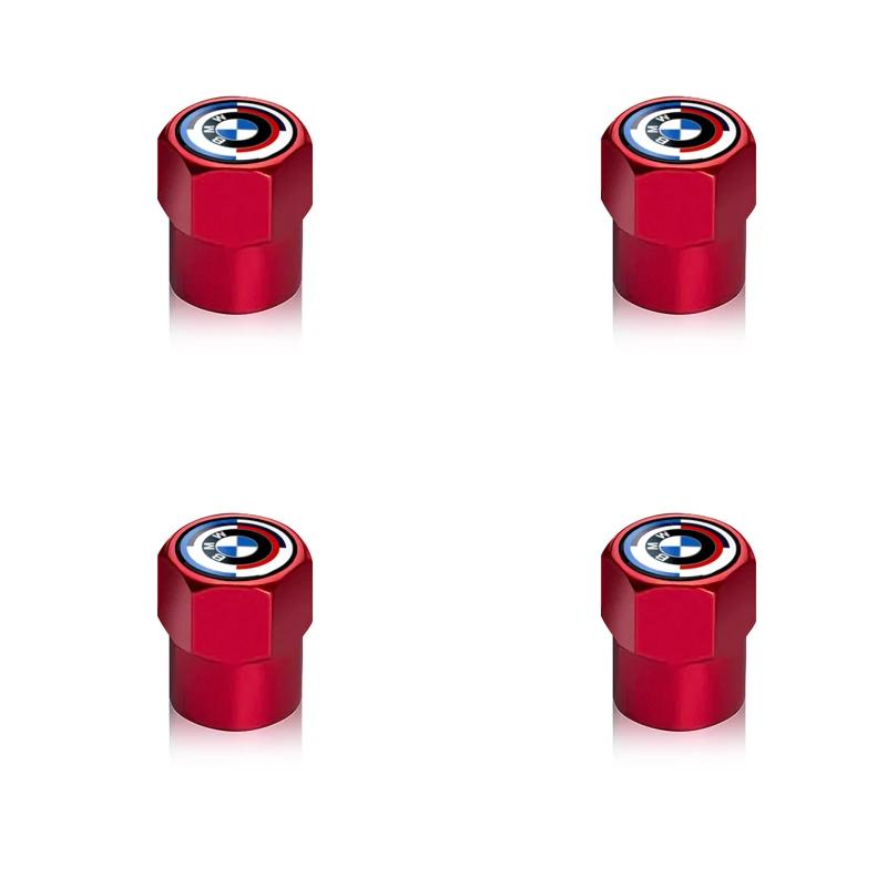 For BMW E34 E394Pcs Car Wheel Tire Valve Caps Air Stem Covers Accessories For BMW M E46 E39 E70 F10 F20 F30 X5 X6 X1 M3 M5 M6 E71 F01 F02 F87
