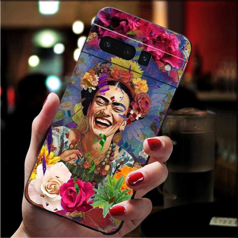 Phone Case For Google Pixel 10 Pro 9 Pro XL 9A 8 7 6 Pro Pixel 8A 7A 6A Pixel 8 7 6 5 Frida-Kahlo