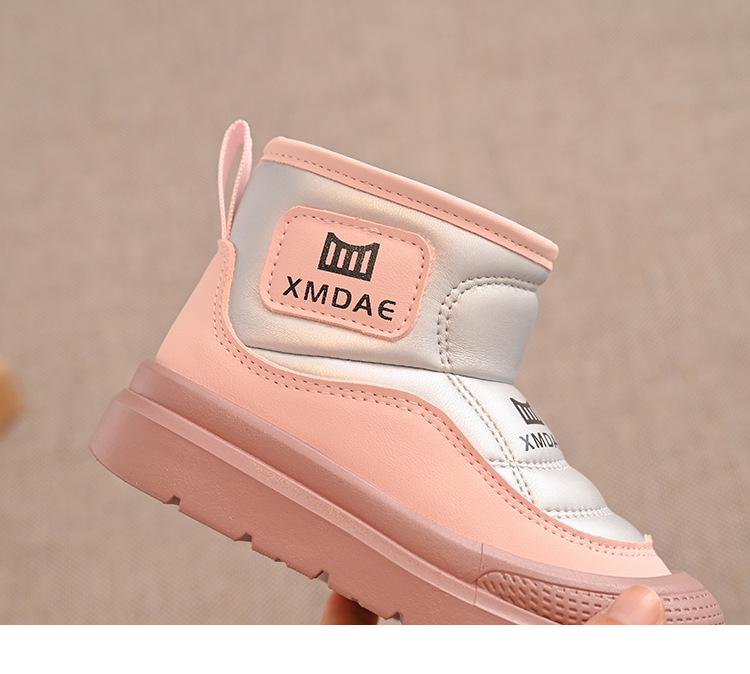 Kinder Winter wasserdichte Leder Schneestiefel - 2025 Stil, Kälteschutz & Warm